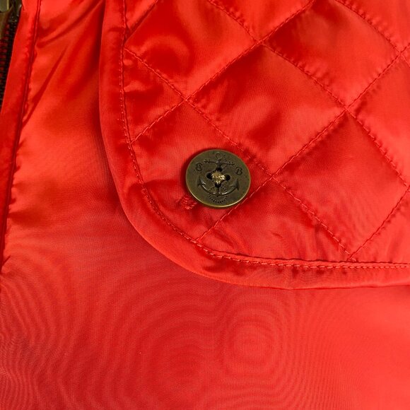 Brooks Brothers Quilted Vest Jacket Size 16 Red Full Zip Flawed NWT CJ-1744 - Picture 4 of 14